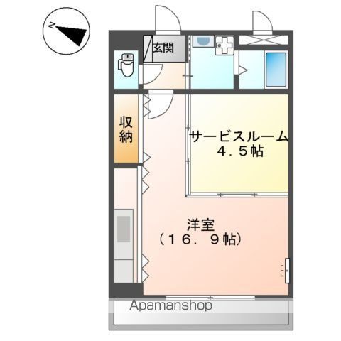 和歌山市田尻のマンションの間取り