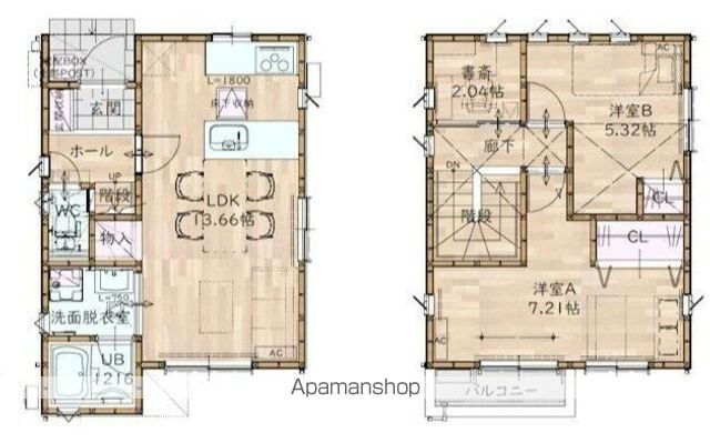 さいたま市緑区 2階建 築1年の間取り写真