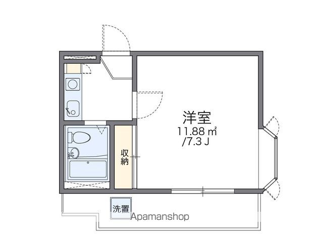 【レオパレス新室見ＰＡＲＴⅤＣの間取り】