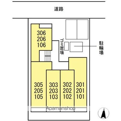 Ｄーｒｏｏｍ船町[1R/35.41m2]の配置図