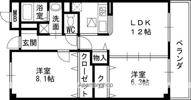 ソレアードの間取り写真