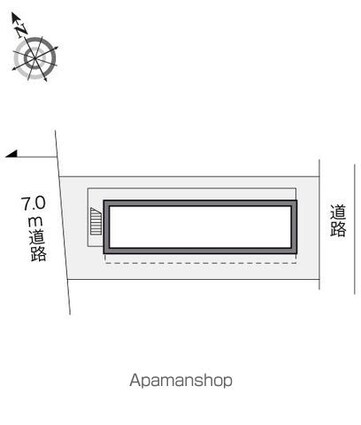 レオパレスクレスト笹塚[1K/20.28m2]の配置図