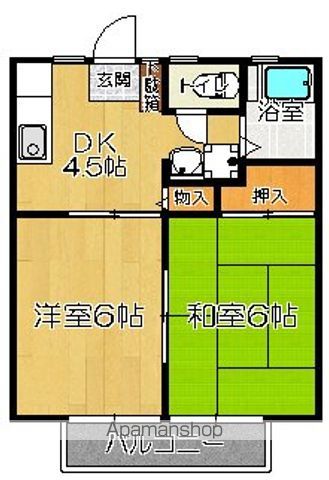 グリーンハイツ西多賀の間取り写真