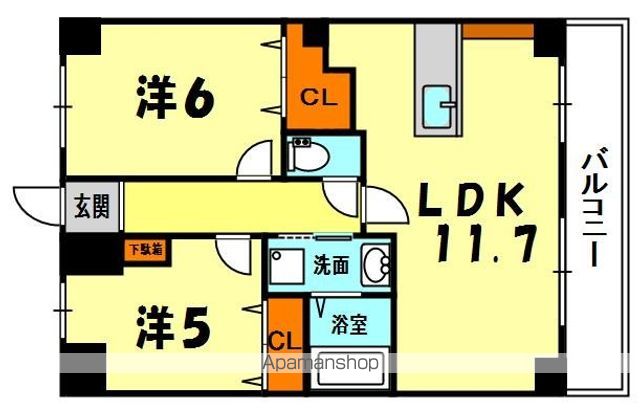 M’PLAZA香里六番館の間取り写真