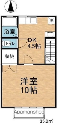 ＣＡＳＡマサキＡ・Ｂ[1DK/35m2]の間取図
