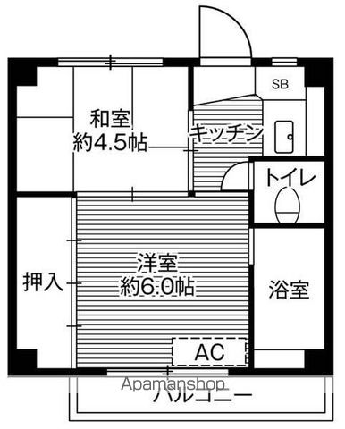 【ビレッジハウス増穂１号棟の間取り】