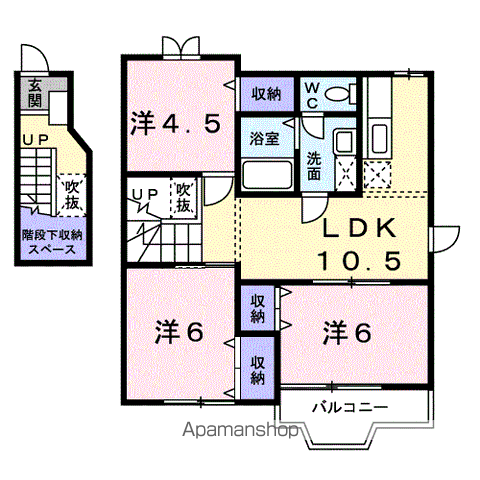 【ジョイリバーⅢの間取り】