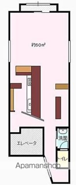 ローズぶらくり（店舗）[店舗/50m2]の間取図