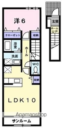 エル・ブローテ[1LDK/46.28m2]の間取図