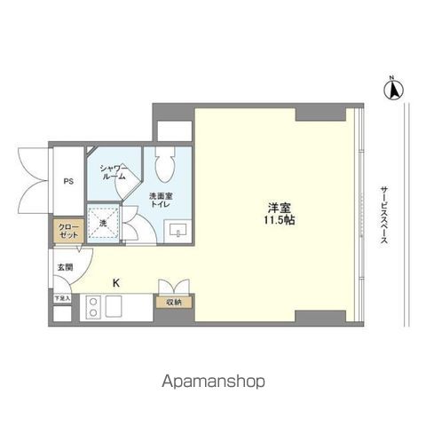 フロンティアレジデンスザタワー品川の間取り写真