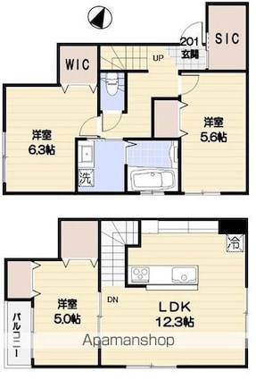 Ｃｉｐｒｅｓｓｏ[3LDK/73.29m2]の間取図