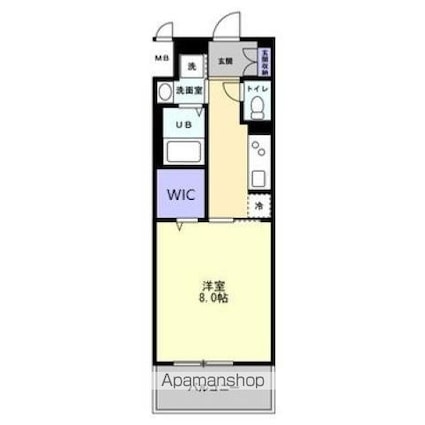 ＳーＲＥＳＩＤＥＮＣＥ中新町ａｖｅｌｉｓ[1K/29.04m2]の間取図
