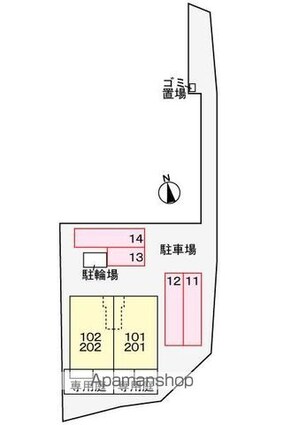 ピュアⅡ[2LDK/56.68m2]の配置図