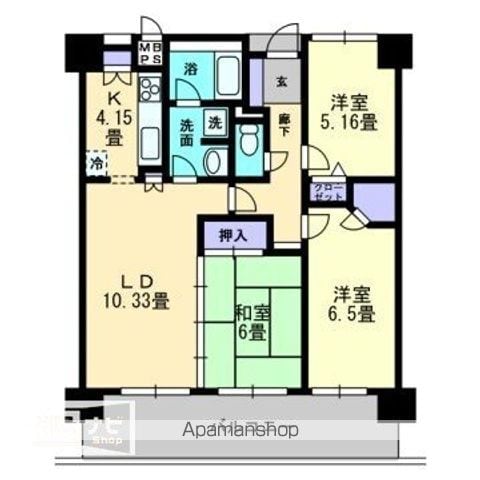 アルファステイツ幸町の間取り写真
