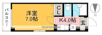 センチュリービル[1K/20.01m2]の間取図