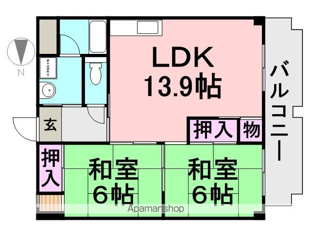ラポール武庫之荘の間取り写真