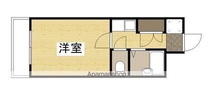 Ｍ’ｓ　ｌｅａ　Ｋｏｕｇｏｍｉｎａｍｉ[1K/21m2]の間取図