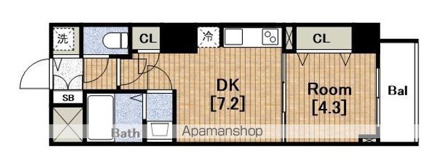 S−RESIDENCE堺筋本町UNOの間取り写真