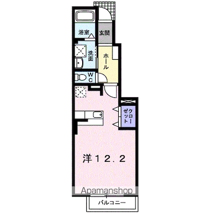 ルーナ　ルーチェ　Ⅱ[1R/32.9m2]の間取図