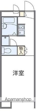 レオパレスＫＩＴＡ[1K/19.87m2]の間取図