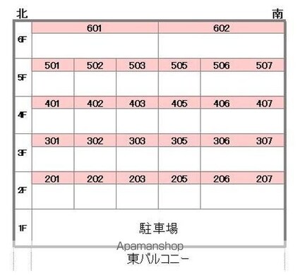 福川ハイツ[1K/31.59m2]の配置図