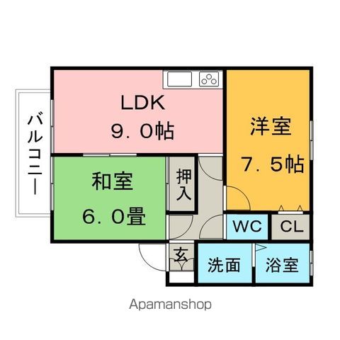 【ヴィルヌーブ花畑の間取り】