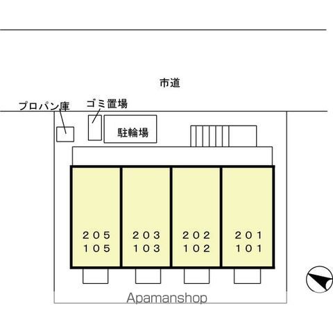 モナリエ稲荷町 205 ｜ 千葉県千葉市中央区稲荷町３丁目13-5（賃貸アパート1K・2階・26.93㎡） その22