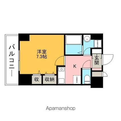 ラウレアビレッジ[1K/29.41m2]の間取図