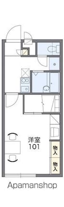 レオパレスサンシャイン２６[1K/23.18m2]の間取図