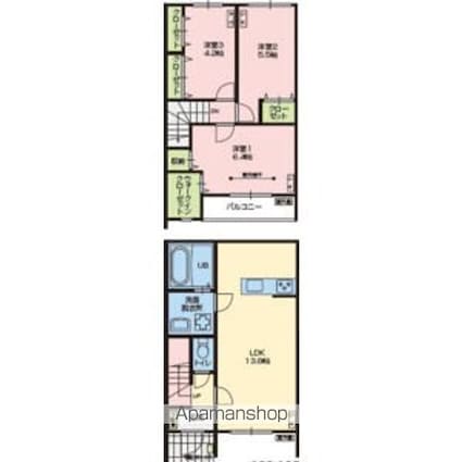 Ｎ．ｆｏｒｔｅ成田宗吾[3LDK/74.1m2]の間取図