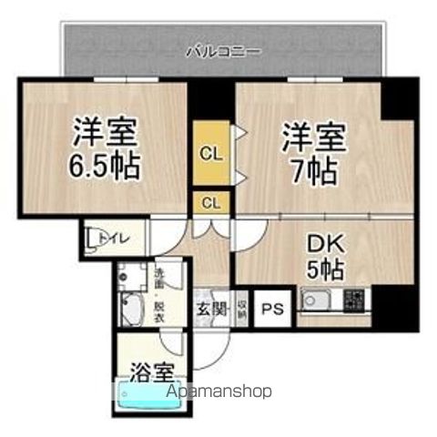 大阪市浪速区敷津西のマンションの間取り