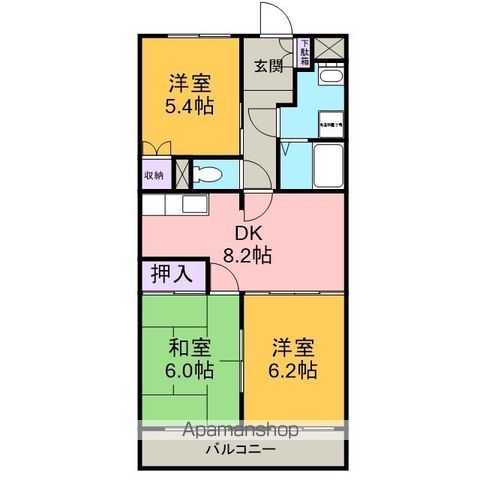 グランドール美山の間取り写真