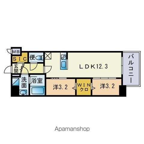 ALATO 六本松の間取り写真
