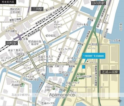 Ａーｓｔａｎｄａｒｄ芝浦[1K/25.5m2]の配置図