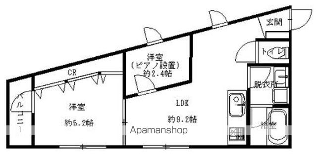 【カーサ・フェルマータの間取り】