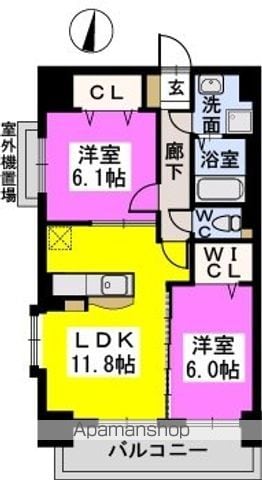 アルページュ西新の間取り写真
