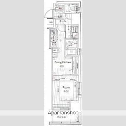 エステムプラザ芝公園[1DK/30.27m2]の間取図