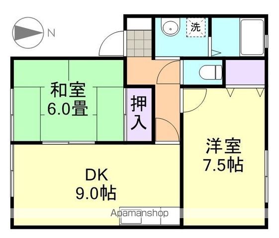 レイモンドサンヴィレッジA棟の間取り写真