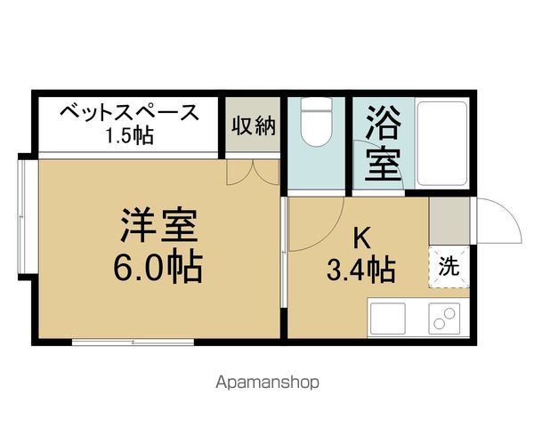 ハイツコスモスの間取り写真