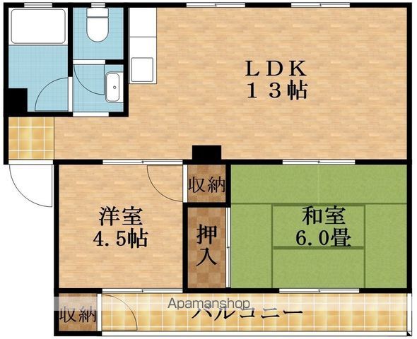 幸栄マンションの間取り写真