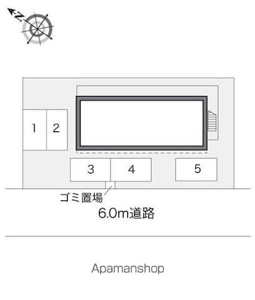 レオパレスＲｅｅⅡ[1K/20.28m2]の配置図