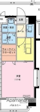 ユーミー大橋[1K/29.1m2]の間取図