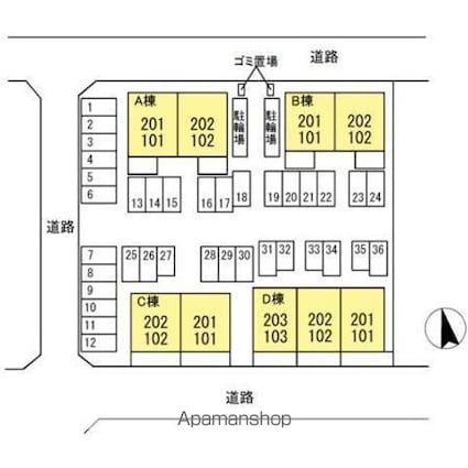 ルミエール[2LDK/52.09m2]の配置図