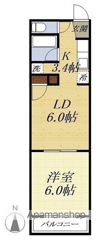 パステルグリーンの間取り写真