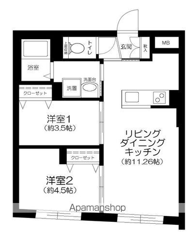 CENTRAL GARDEN RESIDENCE TOKYOの間取り写真