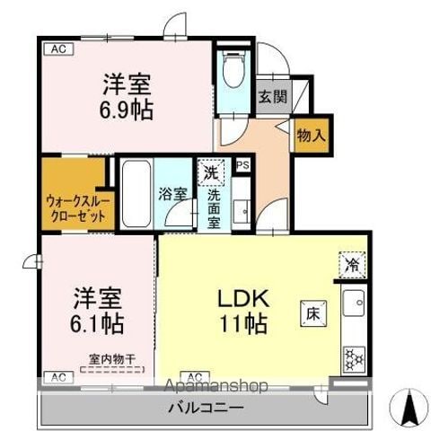 アトールテラス辻町の間取り写真