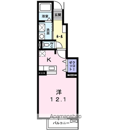 セレッソ・Ｋ・Ｋ[1R/32.9m2]の間取図
