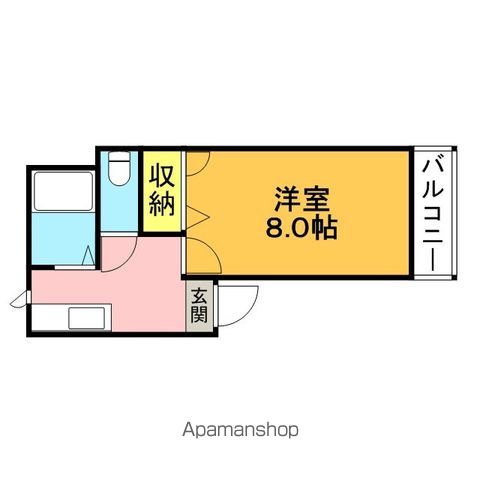 【福岡市東区香椎駅東のアパートの間取り】