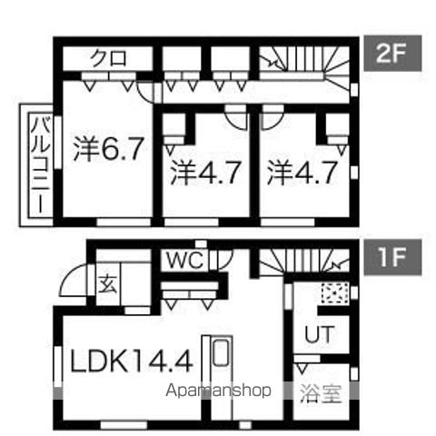 【フォルツァ小野　Ｂ棟の間取り】