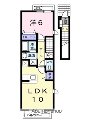 エレガンツァ・プリムラＢ[1LDK/42.37m2]の間取図